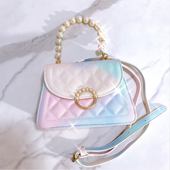 (SALE) Mermaid Colorful Pearl Handbag Crossbody Bag - Picture 5 of 14